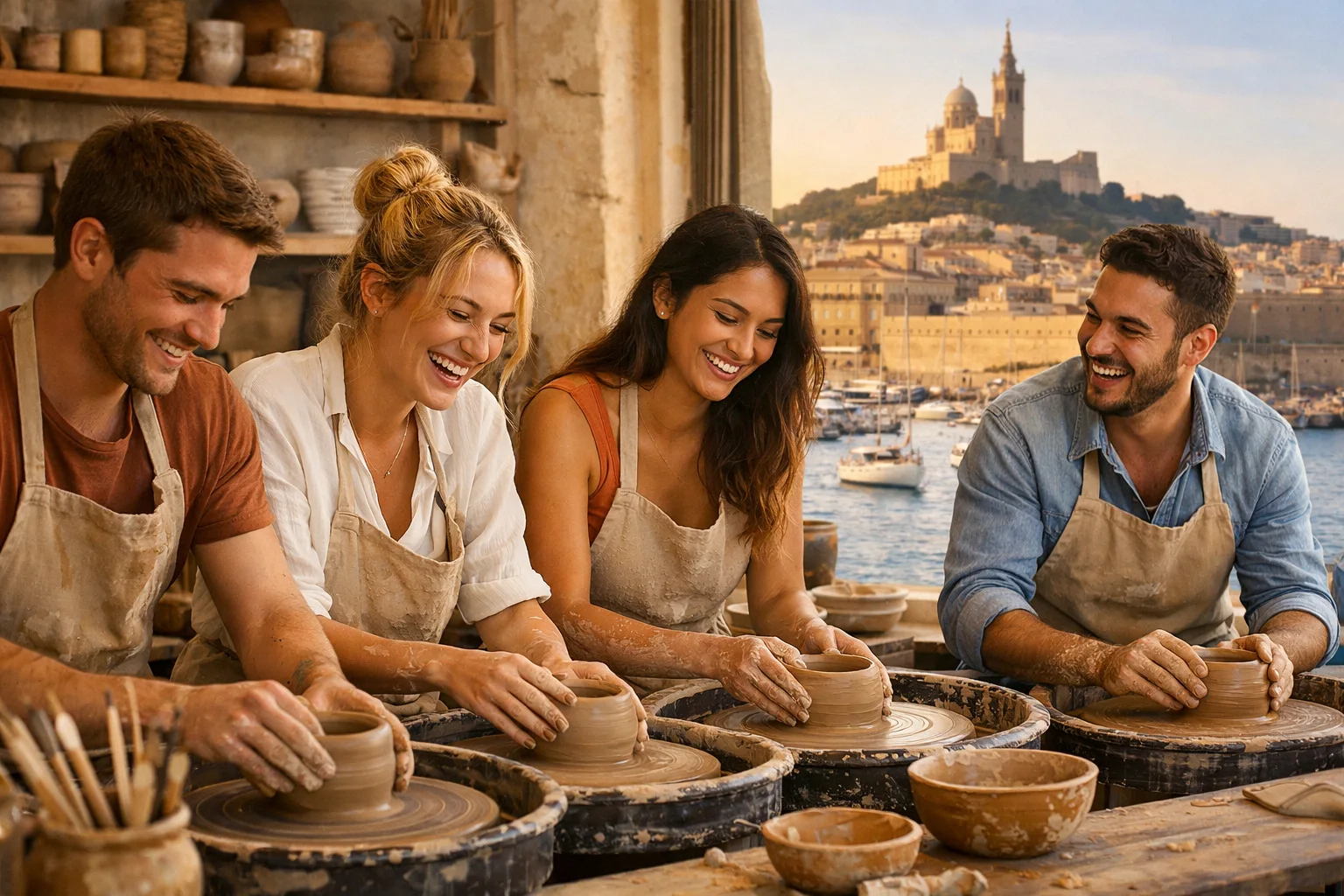 Atelier de poterie à Marseille
